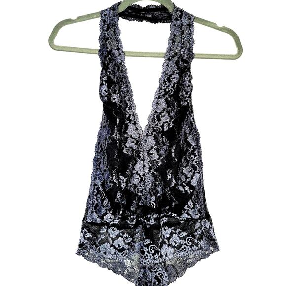 Wishlist Two Tone Lace Halter Teddy, Size 8, NWT - Picture 12 of 14